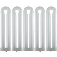 Sunlite 40488-Su T10 Fluorescent U-Shaped Light Bulb, 40 Watts, Uv Light, 365Nm Color Wavelength, Gx10Q 4-Pin Base, Plug-In, 5,000 Hour Life Span, Clubs, Restaurants, Party Lights, Blacklight, 5 Count