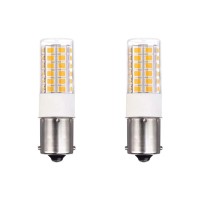 Makergroup Ba15S Single Contact Bayonet Led 12V S8 1141 1156 Led Light Bulb 3W 6000K For Outdoor Landscape Lighting Path Deck Lights Rv Lighting White Color 2Pcs