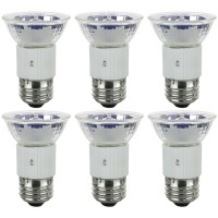 6 Pack Sunlite 100 Watt, 38 Flood, Jdr Mr16 Mini Reflector, Medium Base