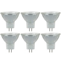 6 Pack Sunlite 10 Watt 30 Narrow Flood Mr11 Mini Reflector With Cover Guard Gu4 Base