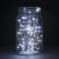 Oak Leaf Twinkle Lights, 6 Set Of 30 Led Micro String Lights Battery Operated Fairy Lights, Copper Wire, Cool White, 9.8 Feet, For Diy Wedding Home Bedroom Party