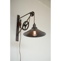 Double Pulley Wall Sconce