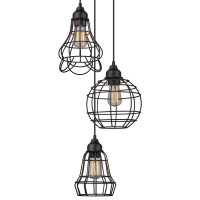 Beautifully brighten up your space with Novogratz x Globes Tarley 3Light Hanging Pendant Classically designed with a classic finish and a clear ribbed glass shade the wide brim and brushed steel shade accents bring this fixture into the modern age of ligh