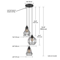 Beautifully brighten up your space with Novogratz x Globes Tarley 3Light Hanging Pendant Classically designed with a classic finish and a clear ribbed glass shade the wide brim and brushed steel shade accents bring this fixture into the modern age of ligh