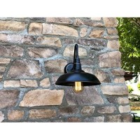 Aa Warehousing El0523Ib: 1-Light Outdoor Wall Lamp With Metal Shade,Imperial Black