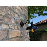 Aa Warehousing El0523Ib: 1-Light Outdoor Wall Lamp With Metal Shade,Imperial Black