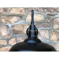 Aa Warehousing El0523Ib: 1-Light Outdoor Wall Lamp With Metal Shade,Imperial Black