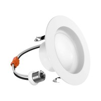 3-Inch Led Recessed Downlight, Dimmable, 7W=50W, 560 Lm, E26 Base, Cct Color Temperature Selectable 2700K | 3000K | 3500K | 4000K | 5000K, Damp Rated, Simple Retrofit Installation, Ul Listed