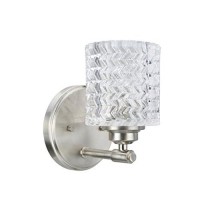 Aspen Creative 62056, One-Light Metal Bathroom Vanity Wall Light Fixture, 5 1/2