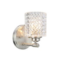 Aspen Creative 62056, One-Light Metal Bathroom Vanity Wall Light Fixture, 5 1/2