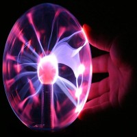 Lebbeen Glass Plasma Ball Sphere Lightning Light Lamp Party Magical Ball Electrostatic Flashing Ball (4.0 Inches)