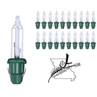 Ge 20X Mini 2.5 Volt Clear Christmas Light Bulbs Replacement Tree Lights Indoor Or Outdoor By Jl Missouri Parts