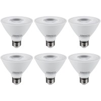 Torchstar Par30 Short Neck Led Bulb, 8W Equivalent 75W, Cri90+ Dimmable Spot Light Bulbs, Ul & Energy Star Listed, Super Bright, 800 Lumens, 3000K Warm White, E26 Medium Screw Base, Pack Of 6