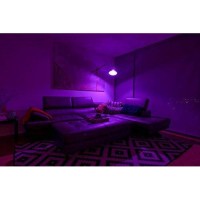 Sleeklighting Purple Light Bulb A19 Led, 120 Volt - 3-Watt Outdoor Light Bulbs- Medium Base - Ul-Listed Purple Led Light Bulb- Lasts More Than 20,000 Hours 4Pack