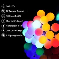 Aloveco Led String Lights 16Ft 50 Led Battery Operated String Lights Color Changing With Remote Waterproof Globe Starry Fairy Lights For Outdoor Indoor Bedroom Garden Christmas Halloween Party(Rgb)