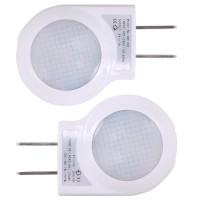 Portable Plugin 07W Travel Led Night Light 2 Pack Of White