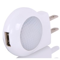 Portable Plugin 07W Travel Led Night Light 2 Pack Of White