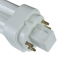 Sunlite Compact Fluorescent Pld 4Pin Double Ushaped Twin Tube 13 Watts 120 Volts 780 Lumens 2700K Soft White 4Pin G24Q1