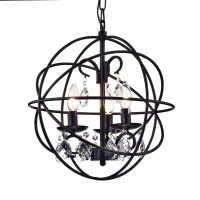 Warehouse Of Tiffany Rl8158Bl Tess Round Crystal Chandelier, 15