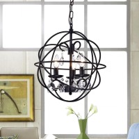 Warehouse Of Tiffany Rl8158Bl Tess Round Crystal Chandelier, 15