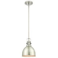 Westinghouse Lighting 6345500 One - Light Mini Pendant Hammered Brushed Nickel Finish