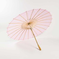 Quasimoon Paperlanternstore.Com Bulk Case 32 Inch Pink Paper Parasol Umbrellas (10 Pack)