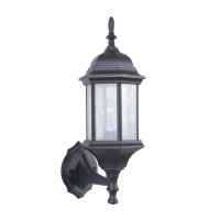 Craftmade Z290-Tb-Cs Hex Style Outdoor Wall Sconce Lighting, 1-Light, 100 Watt, Textured Matte Black (18