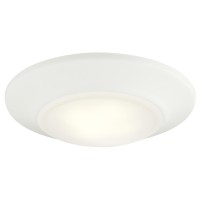 Westinghouse Lighting 6322100 Small Led Indoor/Outdoor Dimmable Surface Mount Wet Location, White Finish With Frosted Lens, No Size