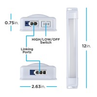 Enbrighten Premium Linkable Under Cabinet Fixture 12In Led Linkable 415 Lumens 3000K Bright White 38845T1