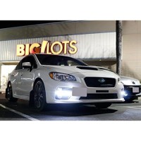 Ijdmtoy Led Daytime Running Light & Halogen Fog Lamp Kit Compatible With 2015-2017 Subaru Wrx/Sti, Includes Led Drl Fog Bezels, Halogen Foglights & Switch Wiring Harness