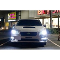 Ijdmtoy Led Daytime Running Light & Halogen Fog Lamp Kit Compatible With 2015-2017 Subaru Wrx/Sti, Includes Led Drl Fog Bezels, Halogen Foglights & Switch Wiring Harness