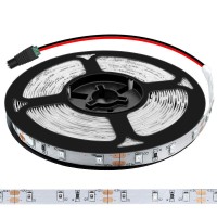 Lightingwill Ultraviolet Led Strip, 365Nm-370Nm 16.4Ft 24W 5M 12V Smd3528 300Leds Uv Ultraviolet Non-Waterproof 8Mm White Pcb Flexible Led Strips 60Leds 4.8W Per Meter, For Uv Curing, Metal Crack