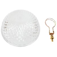 Trenton Gifts Decorative Dome Cover For Ceiling Light Fixture, Hanging Home Decor With Clip