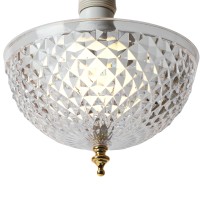 Trenton Gifts Decorative Dome Cover For Ceiling Light Fixture, Hanging Home Decor With Clip