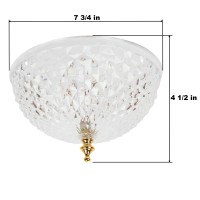 Trenton Gifts Decorative Dome Cover For Ceiling Light Fixture, Hanging Home Decor With Clip