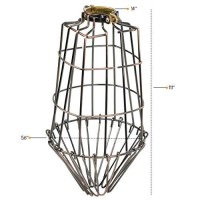 Artifactdesign Long Metal Wire Light Cage Guard For Pendant Lamps Bronze