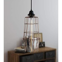 Artifactdesign Long Metal Wire Light Cage Guard For Pendant Lamps Bronze