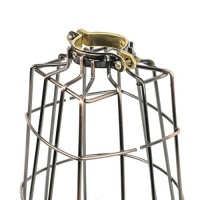 Artifactdesign Long Metal Wire Light Cage Guard For Pendant Lamps Bronze