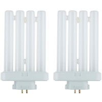 Sunlite Fml27/65K/2Pk Quad Tube Plug-In Compact Fluorescent Lamp, Fml 4-Pin, 27 Watts, 1500 Lumens, 6500K Daylight, 4-Pin (Gx10Q4) Base, 120 Volts, 2 Pack