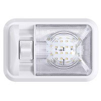 12V Led Rv Ceiling Dome Light Rv Interior Lighting For Trailer Camper With Switch Single Dome 300Lm