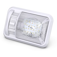 12V Led Rv Ceiling Dome Light Rv Interior Lighting For Trailer Camper With Switch Single Dome 300Lm