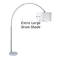 Majorq Modern 81 Arc Tall Living Roomstand Up Arching Drum Shade Large Floor Lamp For Dinningbedroomscorner Lamp For Offic