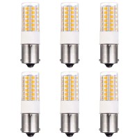 Makergroup Ba15S Single Contact Bayonet Led 12V S8 1141 1156 Led Light Bulb 3W 6000K For Outdoor Landscape Lighting Path Deck Lights Rv Lighting White Color 6Pcs