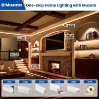 Muzata 6Pack 33Ft1Meter V Shape Led Aluminum Channel System With Milky White Cover Aluminum Channel System Profile For Led St