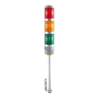 Baomain Industrial Signal Light Column Led Alarm Round Tower Light Indicator Flash Light Warning Light Lta-502Wj Buzzer Red Green Yellow Dc 12V