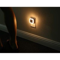 Sycees Plug-In Led Night Light With Dusk-To-Dawn Sensor For Bedroom, Bathroom, Kitchen, Hallway, Stairs, Warm White, 6-Pack