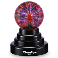 Plasma Ball, 3 Inch Plasma Lamp, Touch Sensitive Plasma Globe - Theefun Usb Or Battery Powered Nebula Thunder Lightning, Novelty Toy For Kids, Parties, Prop, Bedroom, Home, Decoration, Christmas Gifts