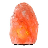 Himalayan Glow 17001 Natural Hand Crafted Naked Pink, Night Light,Crystal Salt Lamp With (Etl Certified) Dimmer Switch | 3-5 Lbs