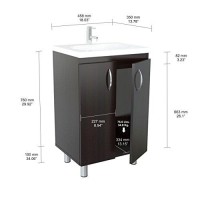 Inval America Classic Contemporary Style Bathroom Vanity