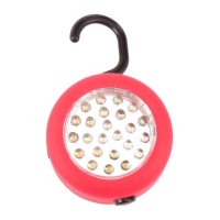 FeaturesLED Hanging LightRound shape with hook4 LEDs for super brightnessPush button on47off switchSwivel hanging hook stores in back of light when not in usecounter display3AAA batteries includedSpecificationsDimension58 34625quot H x 84675quot W x 10465